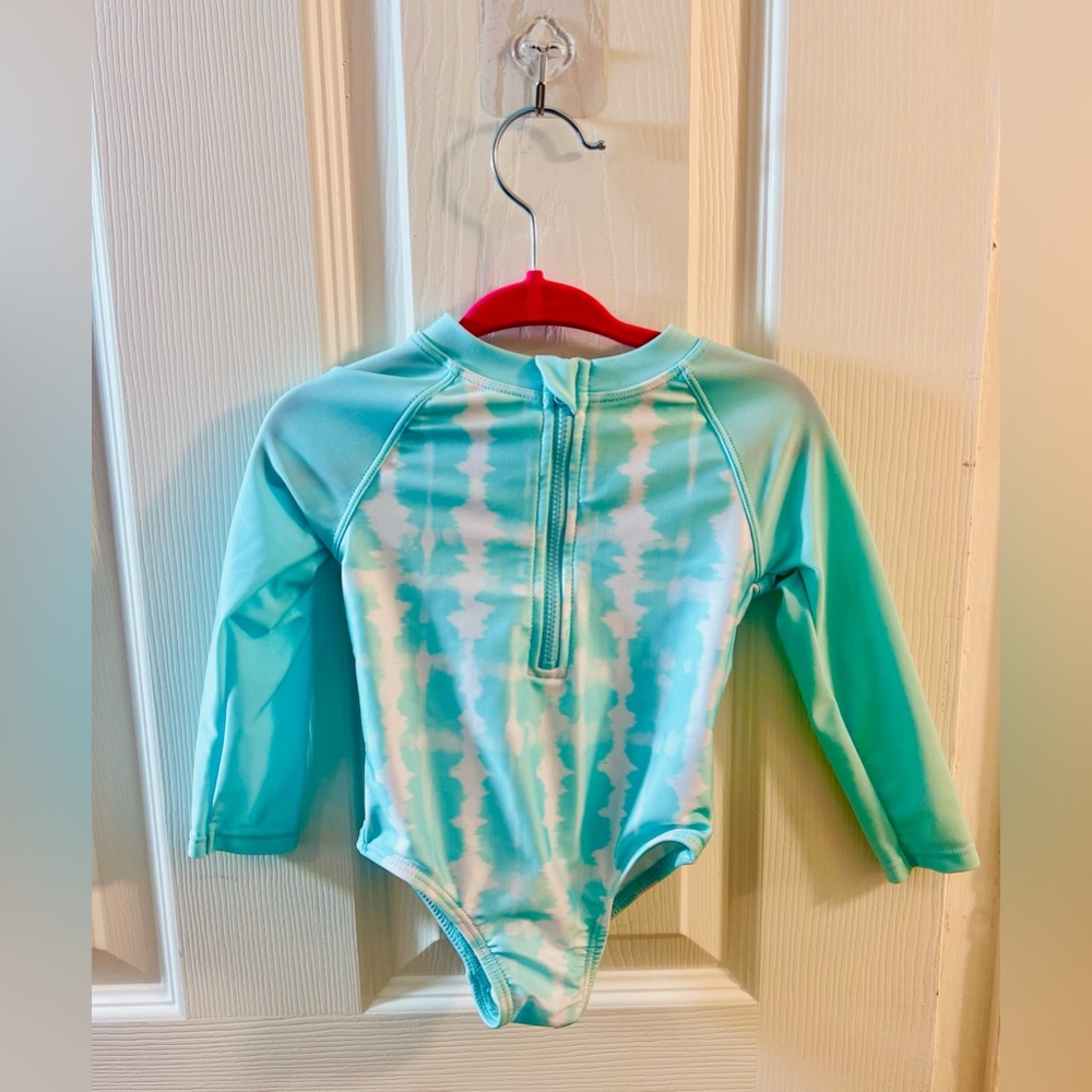 🔥3/$18🔥 NWOT Wonder Nation Blue&White Swim Suit One Peice. Girls size 12 months.